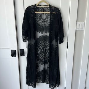 Black lace coverup one size fits most